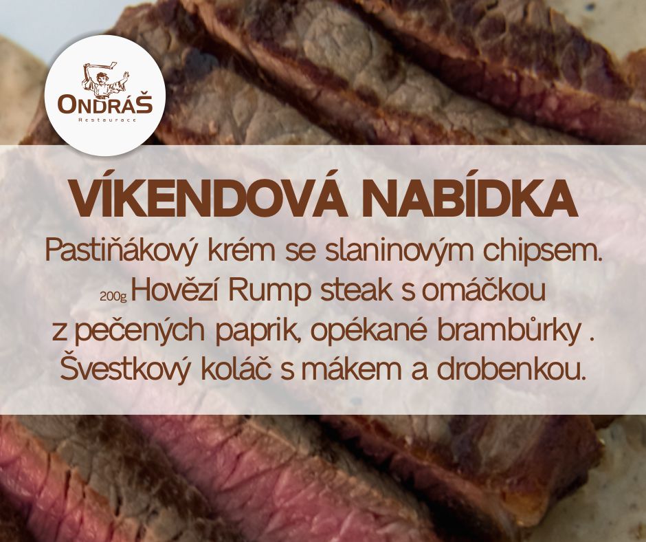 Víkendové menu 3. - 4.9.