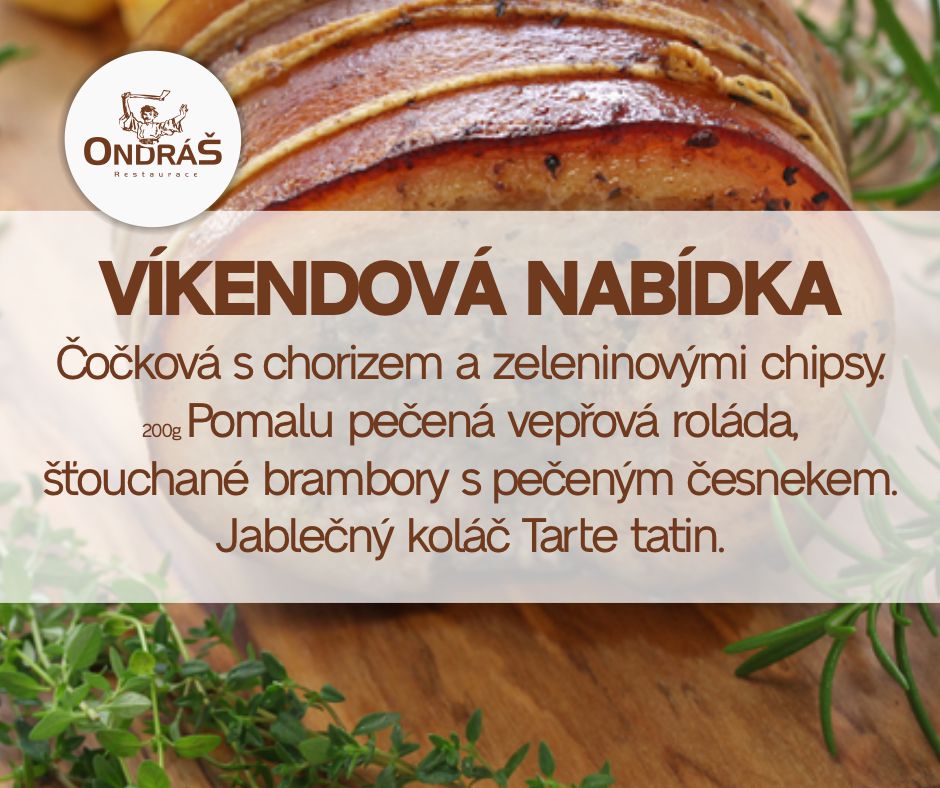 Víkendové menu 10. - 11.9.