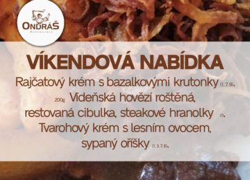 Víkendové menu 3. - 4.6.23 Víkendové menu 3. - 4.6.23