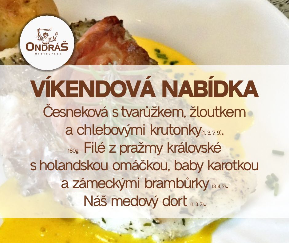 Víkendové menu 10. - 11.6.23
