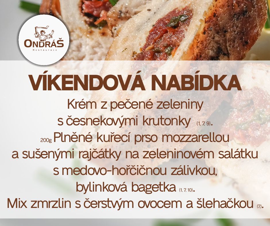 Víkendové menu 8. - 9.7.23