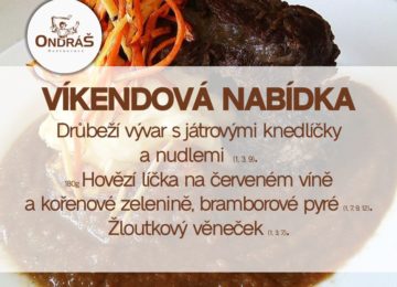 Víkendové menu 1. - 2.7.23 Víkendové menu 1. - 2.7.23