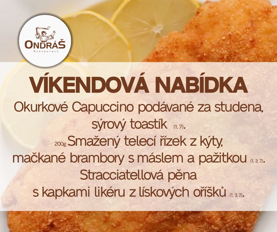 Víkendové menu 15. - 16.7.23