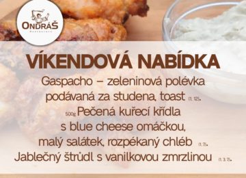 Víkendové menu 22. – 23.7.23 Víkendové menu 22. – 23.7.23