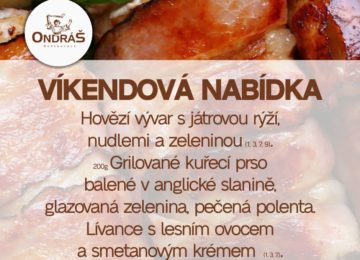Víkenové menu 5. - 6.8.23 Víkenové menu 5. - 6.8.23