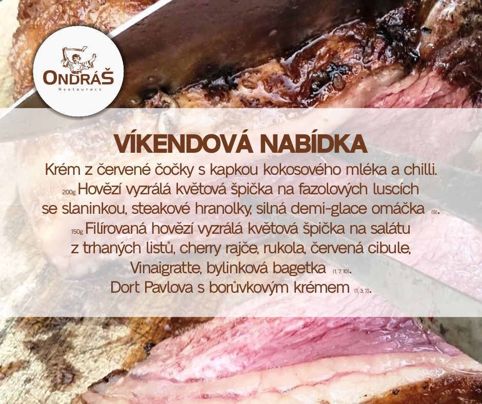 Víkendové menu 17. – 19.11.23