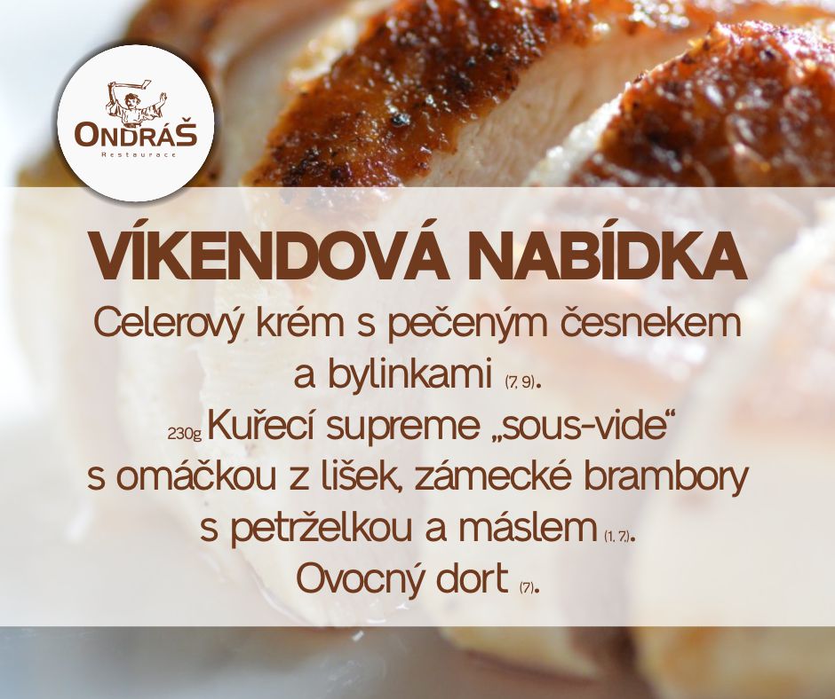 Víkendové menu 25. 26.11.23