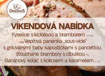 Víkendové menu 2. - 3.3.24