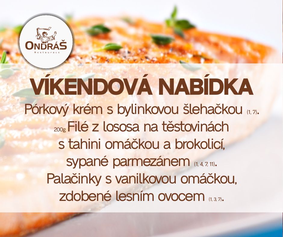 Víkendové menu 10. - 11.2.24