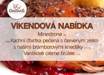 Víkendové menu 24. - 25.2.24