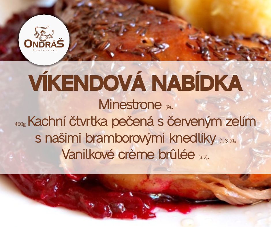 Víkendové menu 24. - 25.2.24