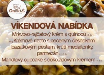 Víkendové menu 9. - 10.3.24