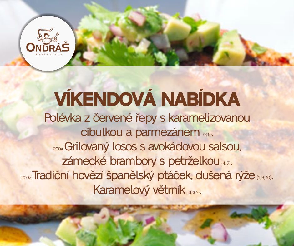 Víkendové menu 15. - 16.6.24