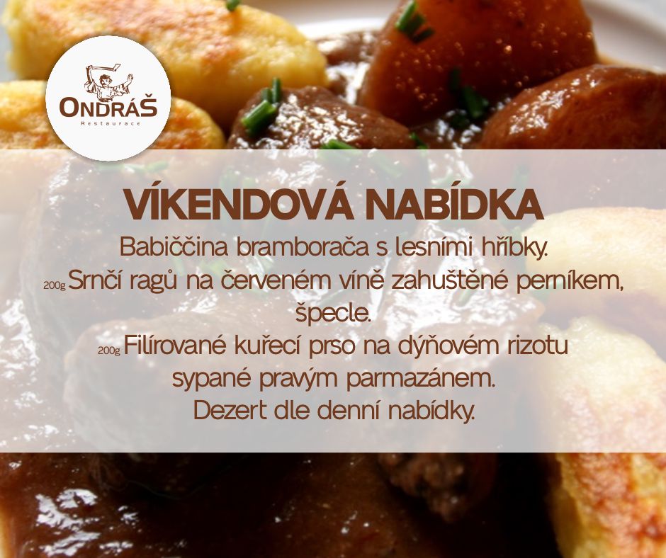 Víkendové menu 23. - 24.11.24