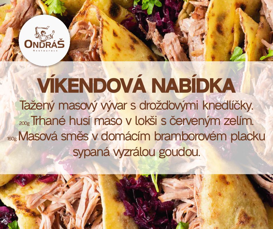 Víkendové menu 4. - 5.1.25