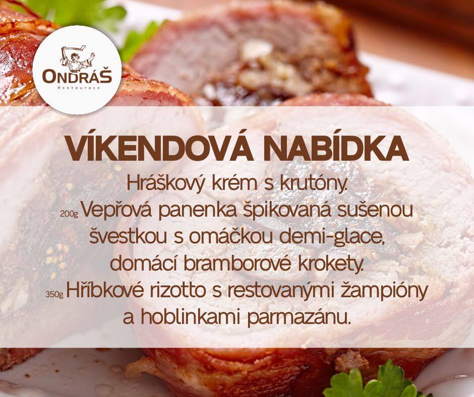 Víkendové menu 15. - 16. 3. 25