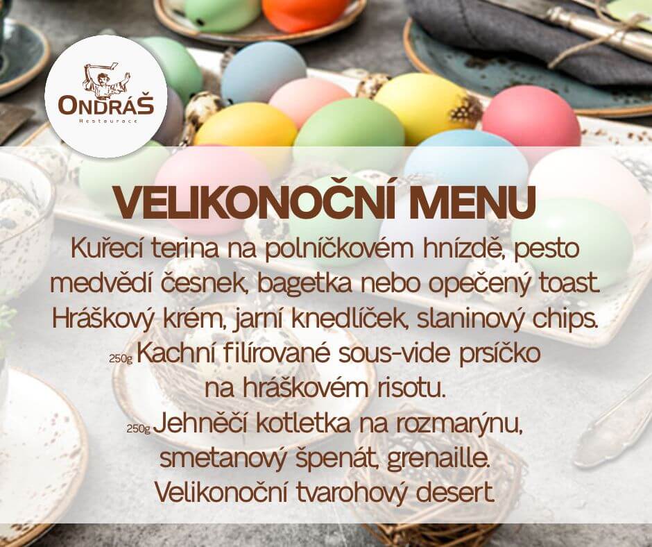 Velikonoční menu 18. – 21. 4. 25