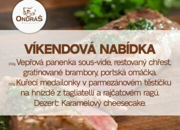 Víkendové menu 10. – 11. 5. 25 Víkendové menu 10. – 11. 5. 25
