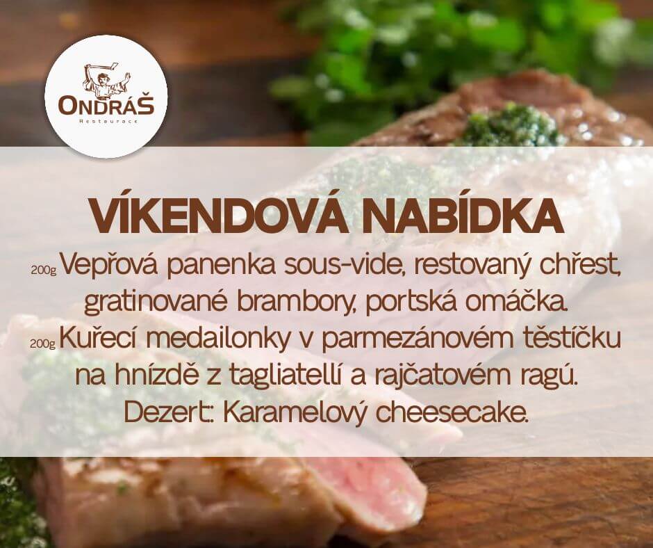 Víkendové menu 10. – 11. 5. 25
