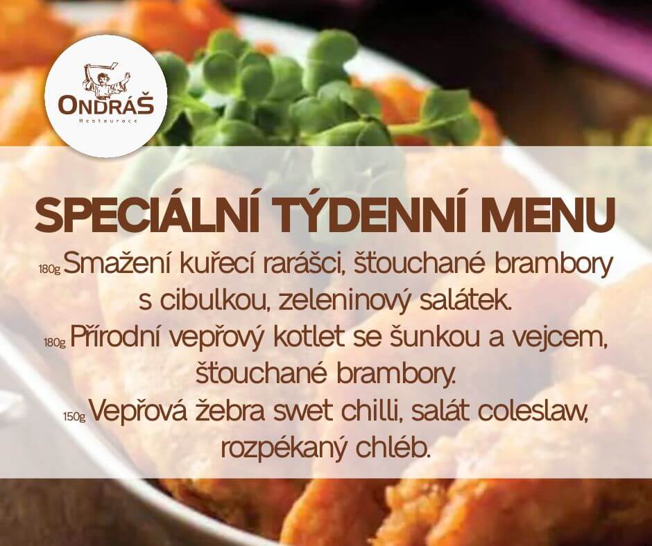 Speciální týdenní menu 26. týden