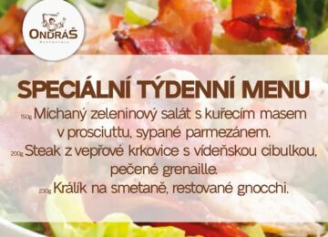 Speciální týdenní menu 33. týden