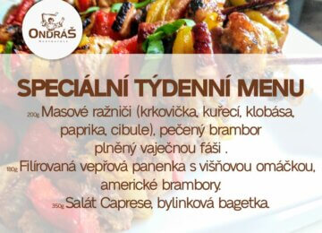 Speciální týdenní menu 34. týden