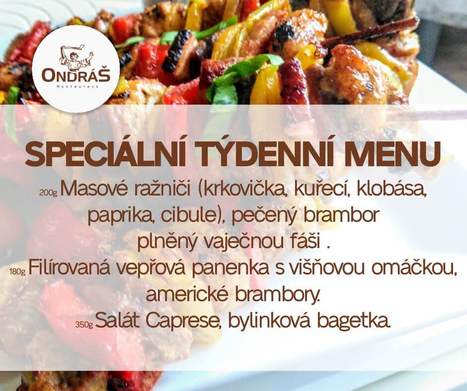 Speciální týdenní menu 34. týden