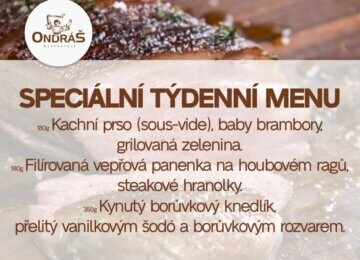 Speciální týdenní menu 35. týden Speciální týdenní menu 35. týden