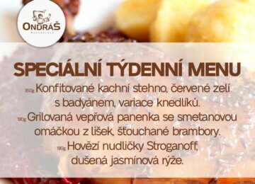 Speciální týdenní menu 43. týden Speciální týdenní menu 43. týden