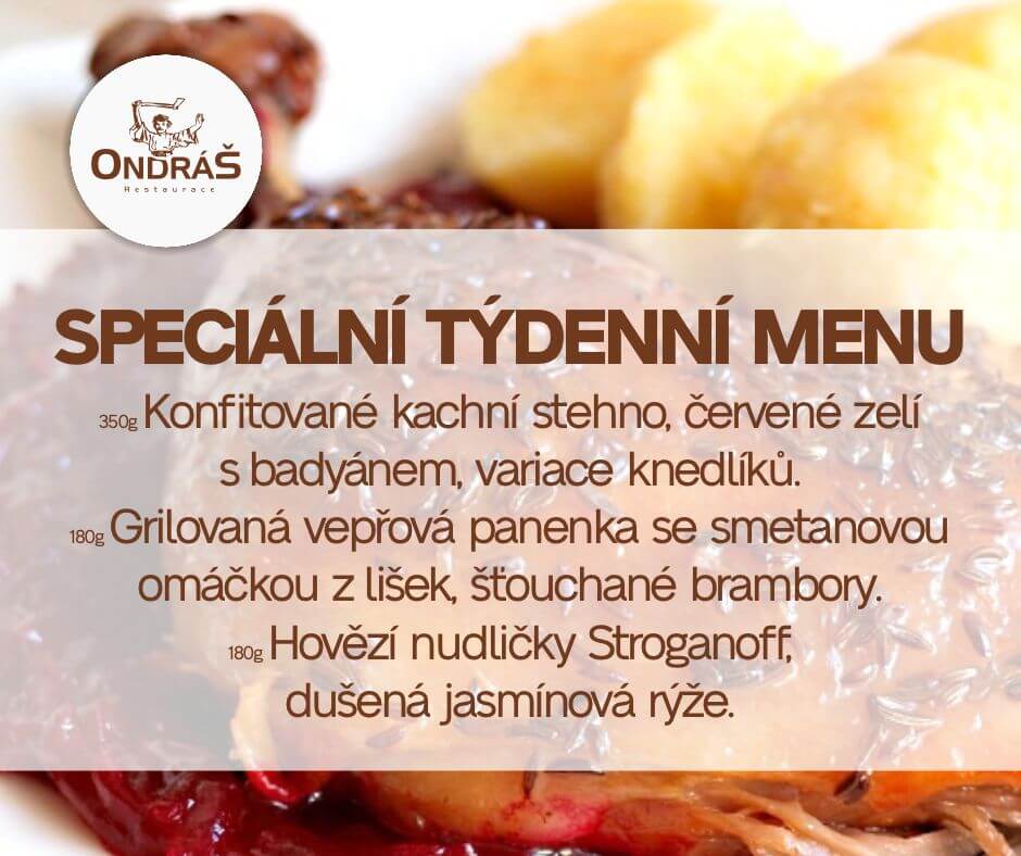 Speciální týdenní menu 43. týden
