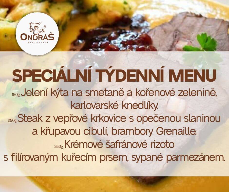 Speciální týdenní menu 49. týden