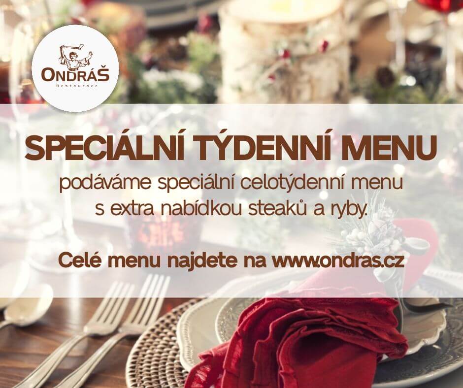 Speciální týdenní menu 52. týden