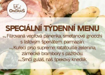 Speciální týdenní menu 3. týden