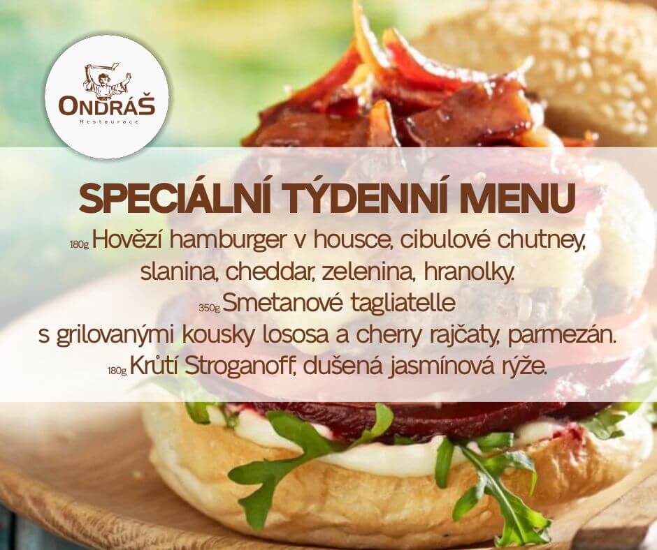 Speciální týdenní menu 6. týden