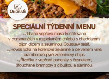 Speciální týdenní menu 11. týden