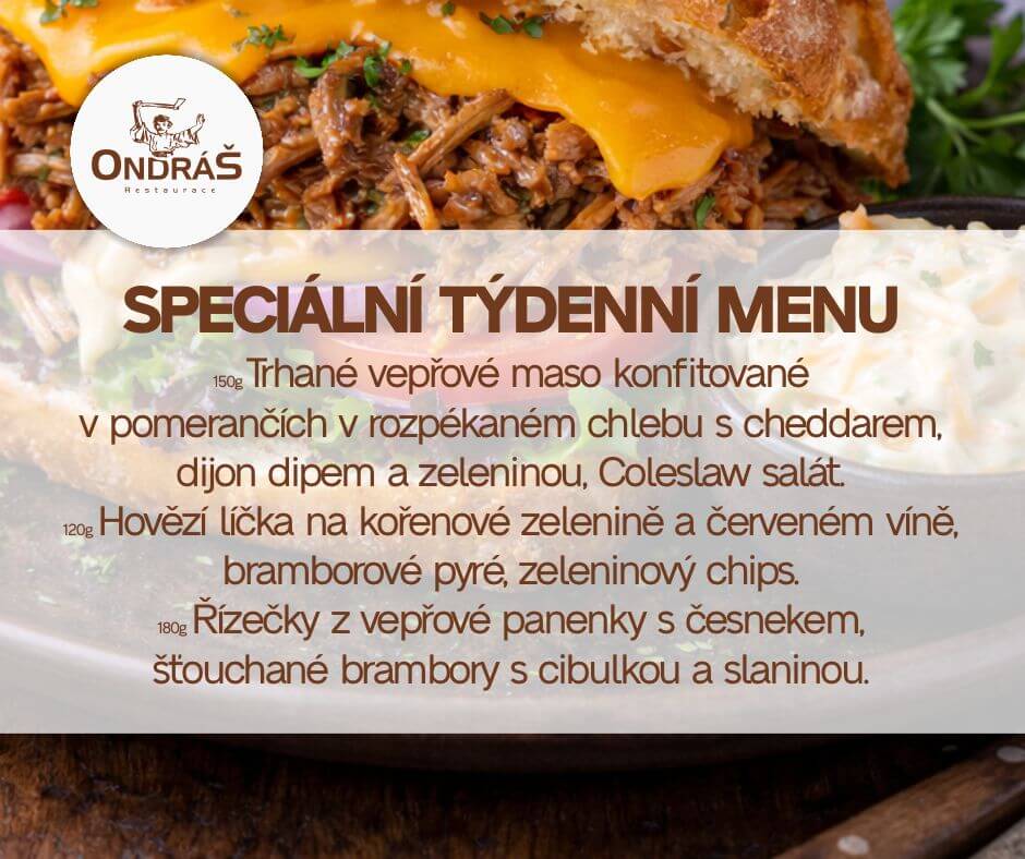 Speciální týdenní menu 11. týden