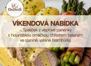 Víkendové menu 15. – 17. 5. 26