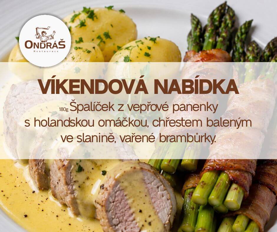Víkendové menu 15. – 17. 5. 26