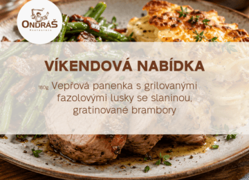Víkendové menu 3. – 4. 10. 26