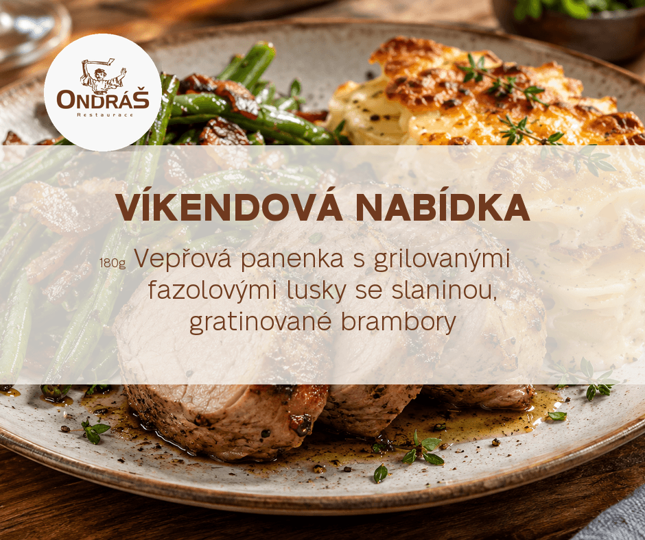 Víkendové menu 3. – 4. 10. 26