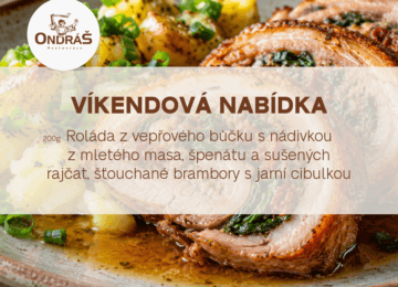 Víkendové menu 17. – 18. 10. 26 Víkendové menu 17. – 18. 10. 26